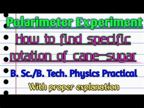 polarimeter test use for sugar|how to measure polarimetry.